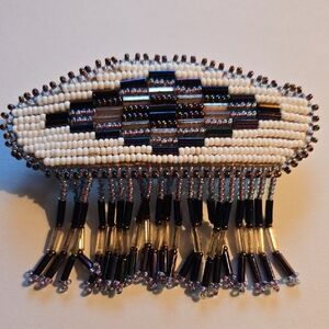 White and Purple Hair Clip